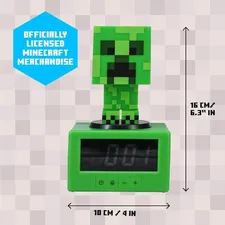 Paladone Minecraft Creeper Digital Alarm Clock with Light  for sale in Emirates from Games2all