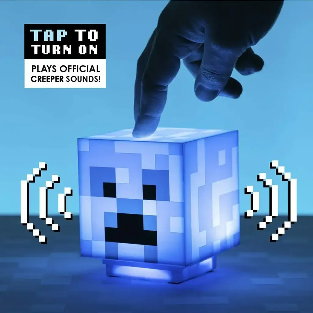 Paladone Minecraft Charged Creeper Light Lamp with Sound - Blue  for sale in Emirates from Games2all