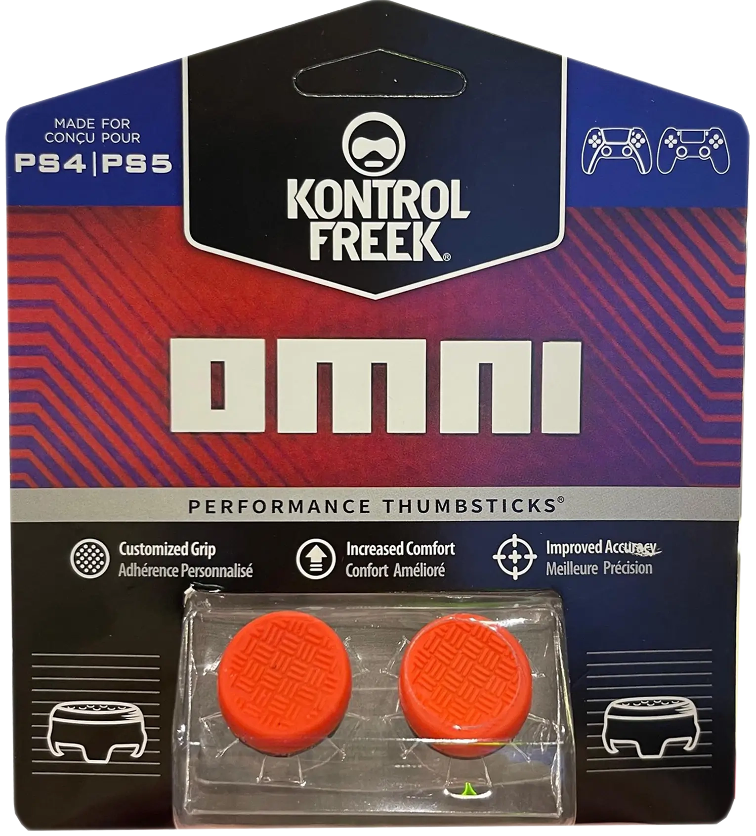 Omni Analog Freek and Grips for PS5 and PS4 - Orange  for sale in Emirates from Games2all