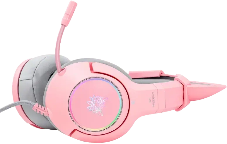 Onikuma K9 Wired RGB Gaming Headset for PC - Pink  for sale in Emirates from Games2all