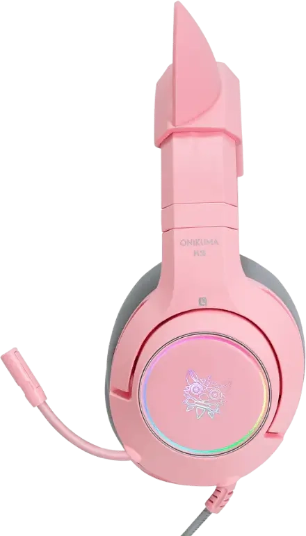 Onikuma K9 Wired RGB Gaming Headset for PC - Pink  for sale in Emirates from Games2all