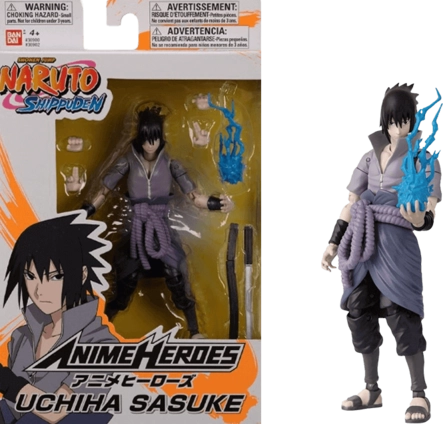 Bandai Namco Anime Naruto Sasuke Uchiha Action Figure - 17cm