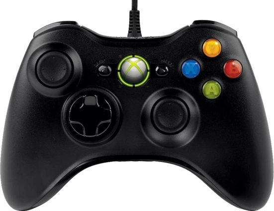 Xbox 360 Wired Controller - Black - Used