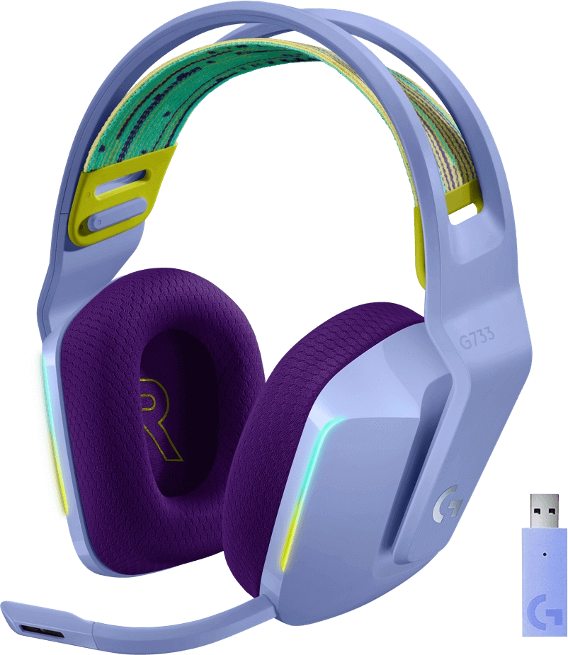 Logitech G733 LIGHTSPEED Wireless RGB Gaming Headset - Lilac  for sale in Emirates from Games2all