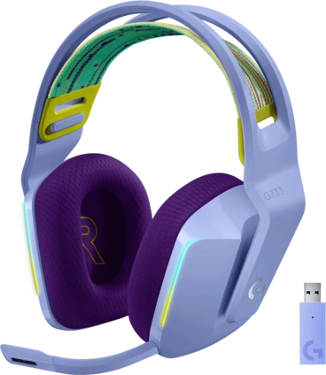 Logitech G733 LIGHTSPEED Wireless RGB Gaming Headset - Lilac