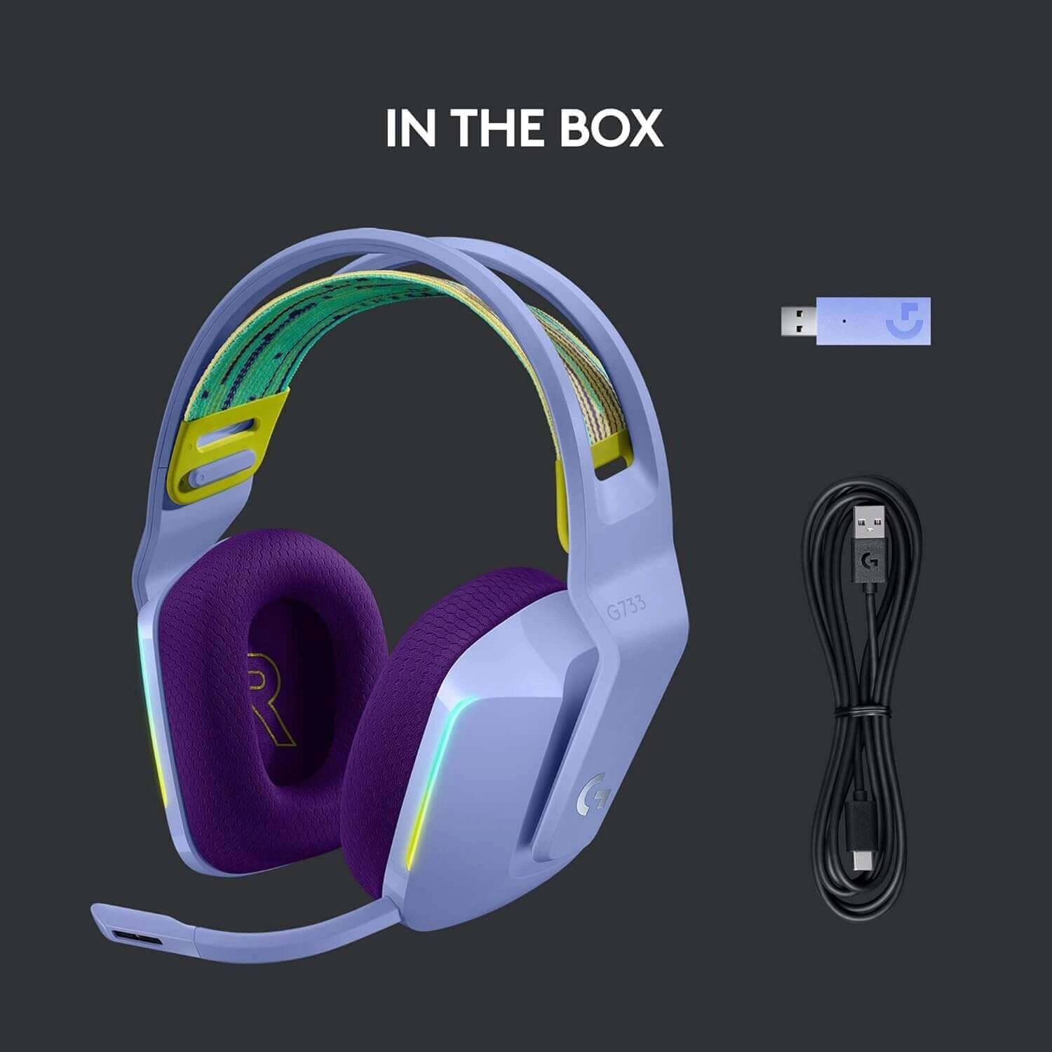 Logitech G733 LIGHTSPEED Wireless RGB Gaming Headset - Lilac  for sale in Emirates from Games2all