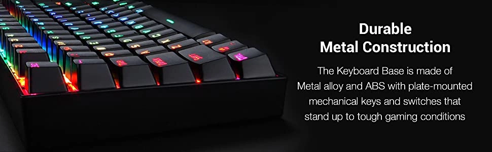 Redragon Wired K551 RGB Mechanical Gaming Keyboard with Cherry MX Blue Switches  for sale in Emirates from Games2all