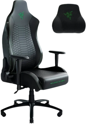 Razer Iskur X Ergonomic Gaming Chair - Black and Green