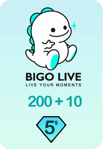 Bigo Live 200 + 10 Bonus Diamonds 5 USD Gift Card - Global  for sale in Emirates from Games2all