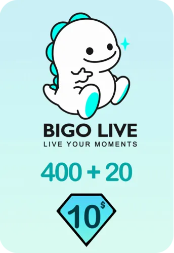 Bigo Live 400 + 20 Bonus Diamonds 10 USD Gift Card - Global  for sale in Emirates from Games2all