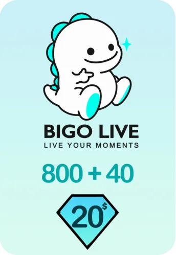 Bigo Live 800 + 40 Bonus Diamonds 20 USD Gift Card - Global  for sale in Emirates from Games2all