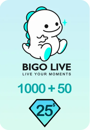 Bigo Live 1000 + 50 Bonus Diamonds 25 USD Gift Card - Global  for sale in Emirates from Games2all