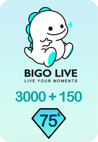 Bigo Live 3000 + 150 Bonus Diamonds 75 USD Gift Card - Global  for sale in Emirates from Games2all