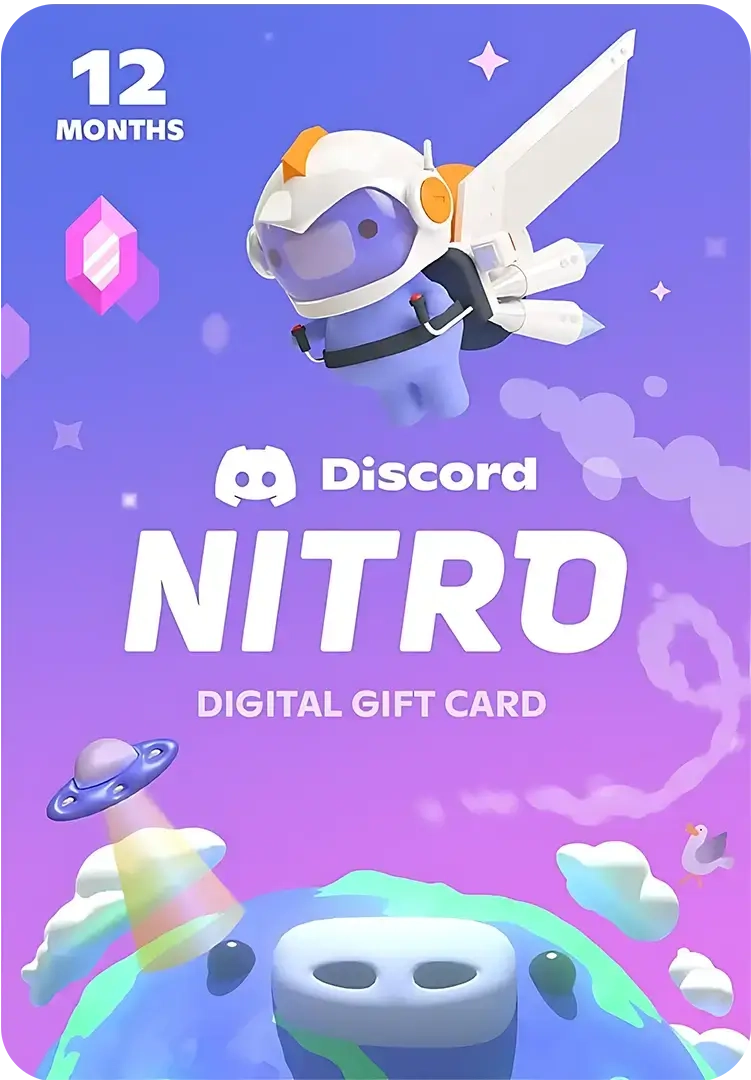 Discord Nitro 12 Months Subscription Gift Card - Global  for sale in Emirates from Games2all