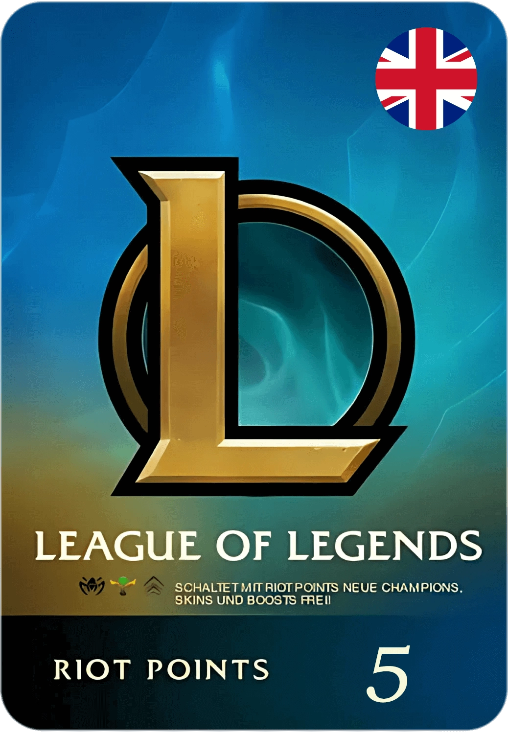 League of Legends (LoL) Gift Card - 5 GBP - UK  for sale in Emirates from Games2all