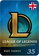 League of Legends (LoL) Gift Card - 35 GBP - UK -  for sale in Emirates from Games2all