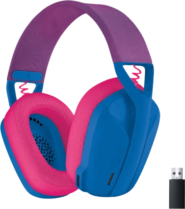 Logitech G435 Wireless Gaming Headset for PC - Blue and Pink