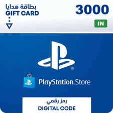 PSN PlayStation Store Gift Card 3000 INR - India -  for sale in Emirates from Games2all