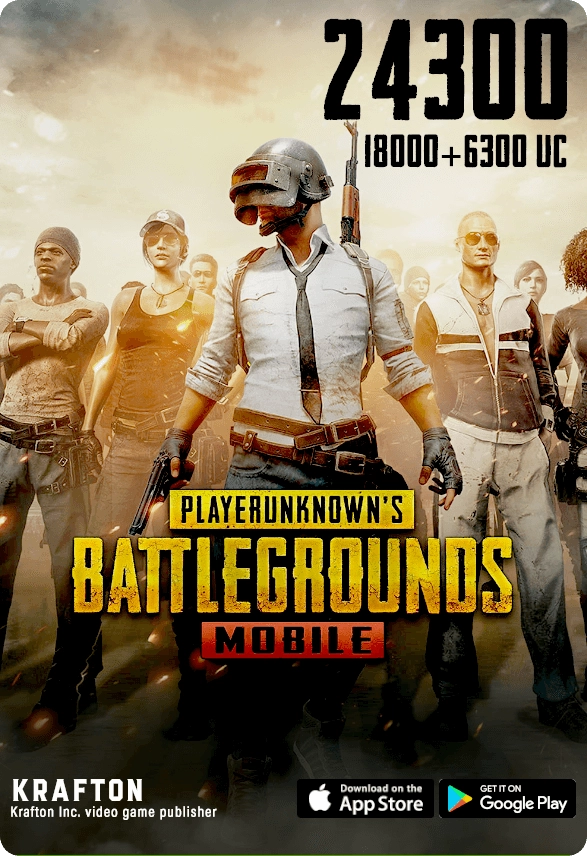 PUBG Mobile - 18000 UC + 6300 UC (Digital Code)  for sale in Emirates from Games2all