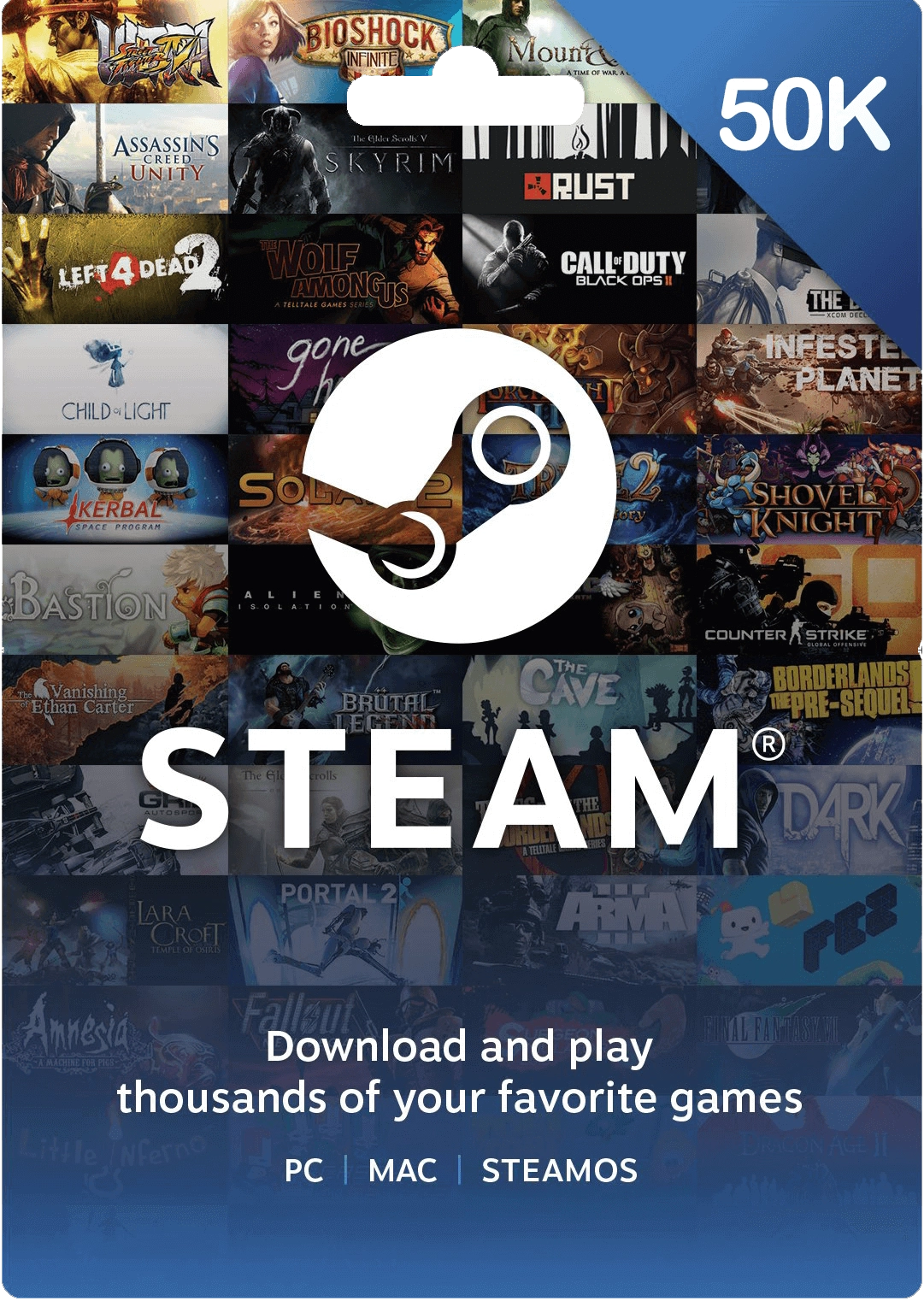 Steam Wallet Gift Card Colombia 50000 COP  for sale in Emirates from Games2all