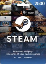 Steam Wallet Gift Card India 2500 INR -  for sale in Emirates from Games2all