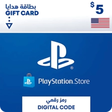 بطاقة شحن بلايستيشن ستور 5$ (امريكي) -  للبيع في الإمارات من خلال Games2all