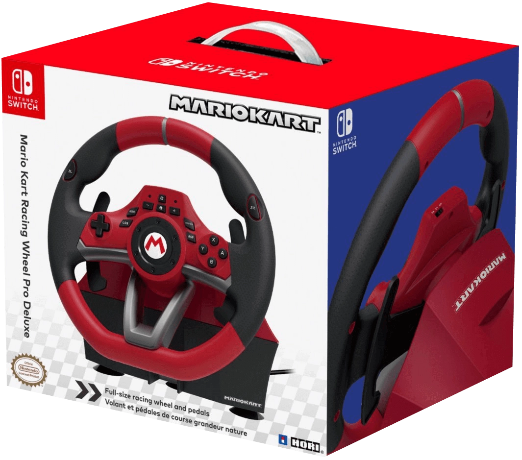 Mario Kart Racing Wheel Pro Deluxe for Nintendo Switch - Red and Black  for sale in Emirates from Games2all