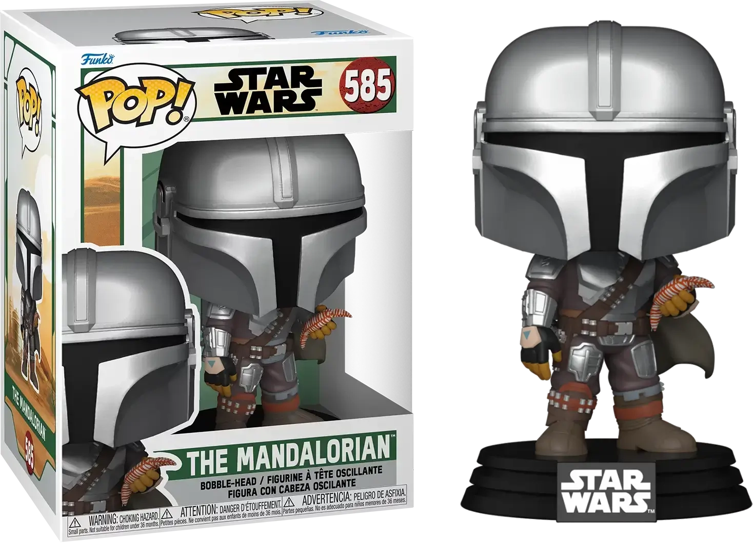 Funko Pop! Star Wars: The Book of Boba Fett - Mando with Pouch (585)  for sale in Emirates from Games2all