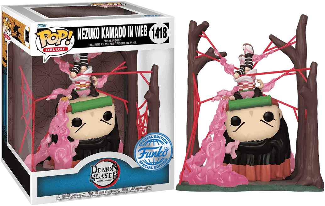 Funko POP! Deluxe Anime: Demon Slayer - Nezuko in Web (GW)(Exc)  for sale in Emirates from Games2all