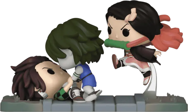 Funko POP! Moments - Anime: Demon Slayer - Tanjiro & Nezuko vs. Temple Demon (Exc)